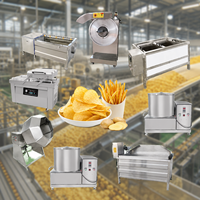 Ligne de production de frites surgelées industrielle, machine automatique de transformation des pommes de terre frites, usine de snacks pour la restauration rapide