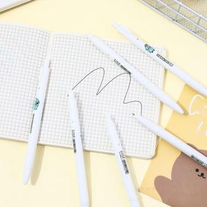 Dessin animé créatif mignon Shin <span class=keywords><strong>Chan</strong></span> Hangyodon stylos Gel en boîte Portable presse Signature stylo papeterie Gel stylo pour enfants - Product Image 3