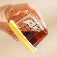 MIXWARES Contenants alimentaires en verre sans BPA pour enfants avec couvercles en silicone – Bols hermétiques amovibles avec marquages gradués, compatibles micro-ondes