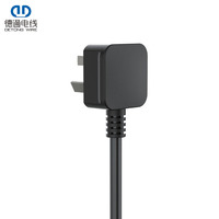 Prise carrée professionnelle DT-34 standard à 3 broches, AC, IEC 10A 250V, conforme à la norme GB T2099, pour les cordons d'alimentation des appareils électroménagers