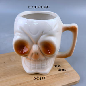 Premium classique jetable Halloween Pirates <span class=keywords><strong>des</strong></span> Caraïbes pour tête de crâne en céramique verre à vin Bar <span class=keywords><strong>bière</strong></span> tasse créative tasse blague fête - Product Image 4