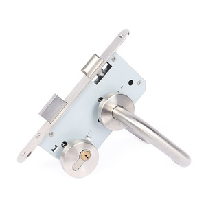 Cerradura de palanca Yadingdi de acero inoxidable para puerta cortafuegos 007, estilo moderno y sencillo, manija antirrobo para escape en pasillos. - Product Image 1