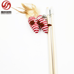Thân Thiện Với Môi Salu Tương Tác Đồ Chơi Cho Mèo Bằng Gỗ Stick Mèo Trêu Gậy Cây Đũa Phép Với Đàn Hồi Sợi Dây Thừng Và Chuông Jingle Âm Con Mèo Đồ Chơi - Product Image 6