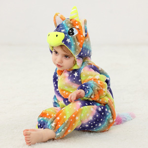 Michley usine enfants ensemble de vêtements à capuche tenues d'hiver dessin animé combinaisons OEM bébé barboteuse <span class=keywords><strong>Costume</strong></span> garçons conception inspirée des animaux - Product Image 4