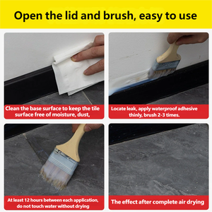 Revestimiento Impermeable Transparente Invisible para Baño, Cocina y Balcón, Sin Necesidad de <span class=keywords><strong>Demoler</strong></span> - Product Image 5