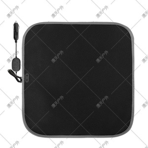 Coussin de siège chauffant 12V, démarrage et arrêt automatiques, activé par le toucher, en daim, pour utilisation en voiture en hiver - Product Image 4