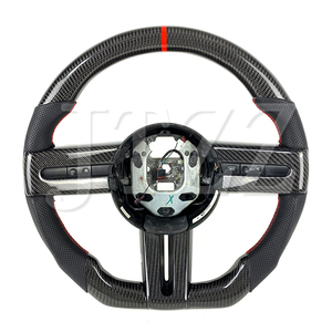 2004-2013 pour Ford Mustang ST <span class=keywords><strong>RS</strong></span> GT350 <span class=keywords><strong>500</strong></span> volant de voiture en cuir de Fiber de carbone personnalisé intérieur automobile - Product Image 1