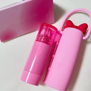 Tùy Chỉnh Mới Đến Độc Đáo Và Dễ Thương Màu Hồng Bow Hình Dạng Xách Tay Silicone Lip Gloss Ống Bìa Son Môi Trường Hợp - Product Image 3