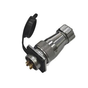 Conector Cuadrado de Aviación WS24, Enchufe y Tomacorriente de 2, 3, 4, 9, 10, 12, 15, 19 Pines, Chapado en Oro, Aleación de Zinc, Tipo Enchufable - Product Image 1