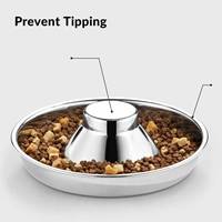Meilleures ventes : Gamelles anti-étouffement en acier inoxydable pour chiens et chats, pour un alimentation lente et un contrôle de la consommation des nourrissons (chiots et chatons)