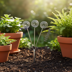 Porta Carte ILAN 100mm 3pz in Metallo per Decorazioni Piante - Product Image 3