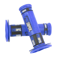 Nouvelle base de couleur avec poignées de guidon universelles noires PRO 22mm 24mm pour modification de moto