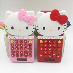 Ruunjoy đẩy Bìa Mini phim hoạt hình màu hồng dễ thương hình dạng sinh viên túi xách tay sanrios loạt KT mèo kulomi máy tính máy tính