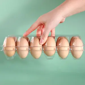 두꺼운 계란 포장 상자 일회용 플라스틱 투명 보존 계란 소금에 절인 오리 계란 트레이 물집 보관 상자