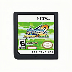 Cartucho de Mega Man Star Force 2 Zerker X Ninja para DS versión estadounidense sin tarjeta R4 compatible con seis idiomas para consola 2DS <span class=keywords><strong>NDS</strong></span> - Product Image 1