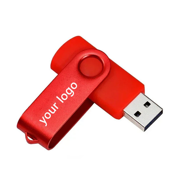 USB Flash Drive Memory Stick PenDrives Wholesale 128GB 64GB 32GB 16GB 8GB 4GB 2GB 1GB 512MB Swivel U Disk USB Stick With Logo