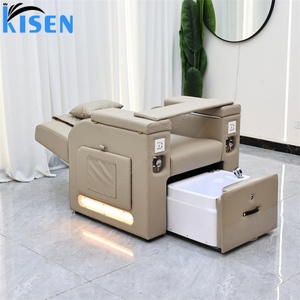 Kisen Custom Luxury Foot Spa Pedicure Chair Luxury Pedicure Chairs Foot Spa Pedicure Extension Nail Chair Sofa for Nail Salon - Product Image 4
