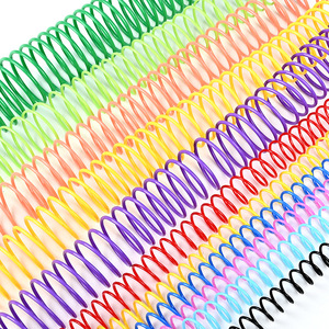 Anneaux de reliure métalliques pour carnet, double spirale en fer enduit de nylon, accessoires de reliure multi-spécifications pour feuilles mobiles - Product Image 1