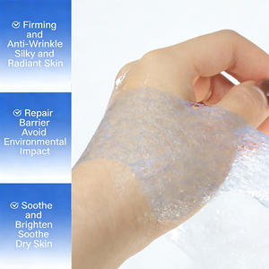 Y565 OEM Mavi Kolajen Altın İplik Kaldırıcı Alın Bandı Yaması Çözülebilir Beyaz Pembe Kumaş Yüz Maskesi Malzemesi - Product Image 4