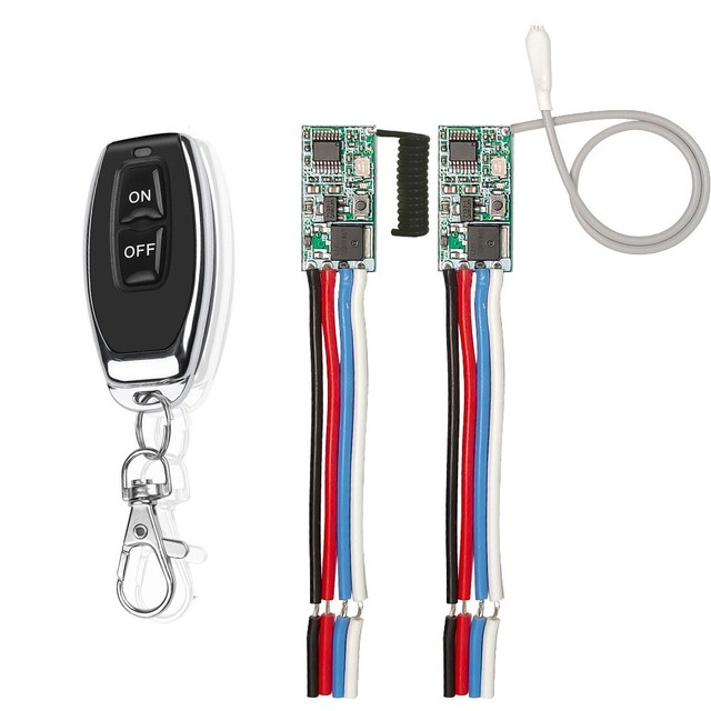 433Mhz DC 12V 24V Universal Wireless Remote Control Switch Mini Size RF Relay Receiver 433.92 Mhz DIY Kit for LED Light