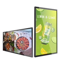 Pantalla LCD de Barra Estirada de 43 Pulgadas, Ultra Ancha, para Señalización Digital Interior, Montada en Pared, para Publicidad Comercial en Comercios Minoristas