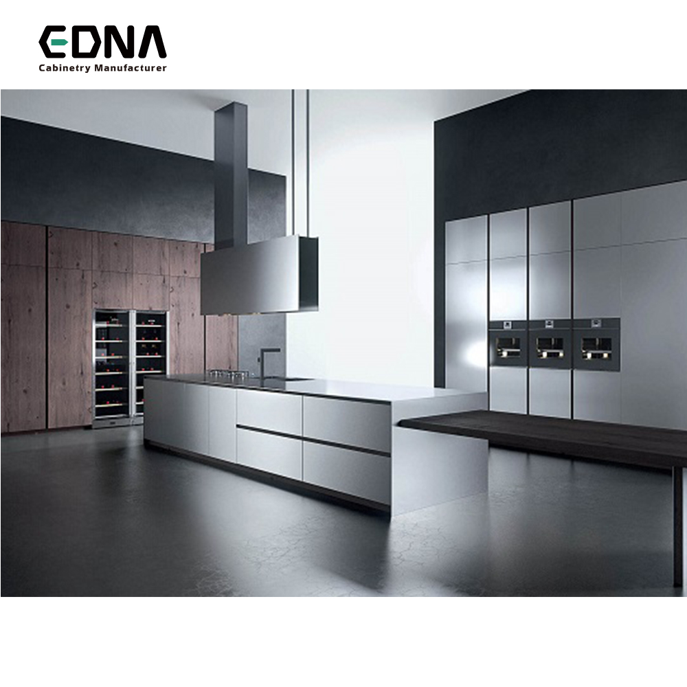 EDNA Standard Modern Style Slide Out Stainless Steel Kitchen Cabinets Canister Manufacturing