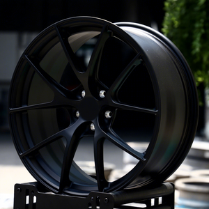 Jantes en aluminium forgé monobloc satiné noir R18 R19 R20 R22 pouces, finition personnalisée, 5x112 5x114.3 5x120, alliage forgé pour BMW F30/F31 Série 3 - Product Image 1