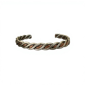 Antique Finish Copper Bracelet Handmade Adjustable Cuff Jewelry <b>For</b> <b>Men</b> Spiritual Meditation Fashion Wear - Product Image 1