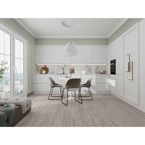 Pavimento in Legno SPC Impermeabile Naturale 1220x228x6mm per Cucina e Soggiorno - Product Image 1