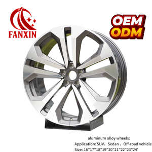 Jantes de voiture en alliage d'aluminium à finition argentée multi-rayons de 15, 16, 17, 18, 19, 20 pouces 5X112 5X127, adaptées à la Renault <span class=keywords><strong>Clio</strong></span> - Product Image 1