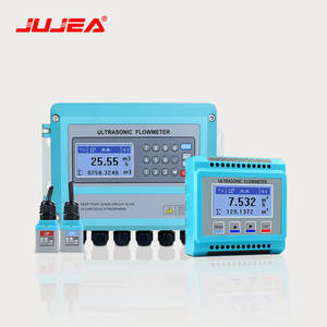 JUJEA meteran aliran air cairan Hart kustom catu daya ultrasonik portabel 4-20mA RS485 85-265VAC/24VDC bahan plastik untuk minyak - Product Image 5