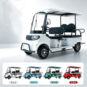 Three Rows 4 <b>Wheel</b> Sightseeing Vehicle Mini Bus Disc with Canopy Carbon Steel Frame ABS <b>Plastic</b> Body Model A7 - Product Image 1