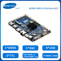 RK3288 Linux personnalisé Android carte mère personnalisée avec bras Cortex-A17 Mail-T764 GPU HD LVDS EDP GPS en option Mini-pcie Support 4G
