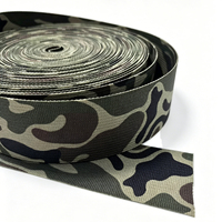 Tissu personnalisé à motif camouflage numérique Pixel Web Woodland Estonien, sangle IRR 100% nylon écologique anti-UV