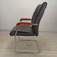 Chaise de bureau moderne en cuir siège confortable chaises visiteurs gestionnaire d'ordinateur chaise arquée de luxe