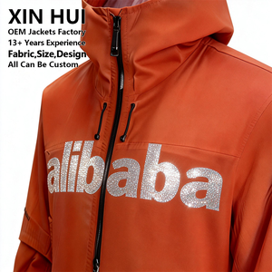 Chaqueta Impermeable de Invierno para Hombre, de Poliéster, con Cuello Alto, de Alta Calidad de Fábrica, Cortavientos Informal Personalizado al por Mayor - Product Image 2