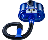 Sèche-cheveux professionnel pour animaux 3400W à double moteur puissant, avec tuyau d'air de 3 mètres, pour lavage de chiens, fixation murale, souffleur pour chiens