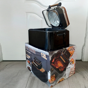 Vuông 12L đa chức năng thiết bị nhà bếp NEW Màn hình cảm ứng Nồi chiên không khí dễ dàng làm sạch kỹ thuật số LCD hiển thị type-chúng tôi cho hộ gia đình sử dụng - Product Image 3