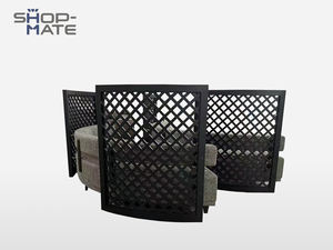 Set <span class=keywords><strong>Sofa</strong></span> proyek restoran gaya khusus kustom dengan seri layar kayu Solid dengan layanan lukisan Satu Atap untuk proyek - Product Image 6