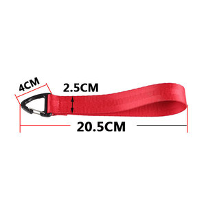 CRSTP <b>Car</b> Keychain Nylon Strap Key Accessory Black Blue Red Single Color With Metal <b>Hook</b> For Keys And Remote - Product Image 2