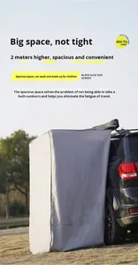 Không thấm nước ngoài trời overland xe hàng đầu lều cho SUV nhôm phụ lục bên mái hiên đầu tắm thay đổi phòng cho 1 người cắm trại - Product Image 4