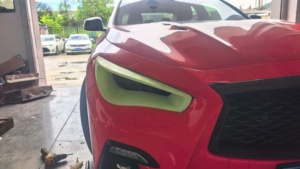 Conduit d'aération de suppression de phare avant en Fiber de carbone sèche pré-imprégné pour INFINITI Q50 2014-2017 - Product Image 6