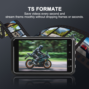 Navegación GPS con pantalla táctil HD IPS de <span class=keywords><strong>3</strong></span> pulgadas para motocicletas compatible con CARPLAY inalámbrico/Android con función de grabadora de conducción automática - Product Image 3