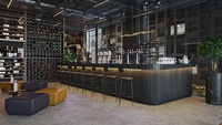 Comptoir de Bar, Design moderne, sur mesure, meuble Commercial, d'usine, pour hôtel, café, Restaurant, 1 pièce