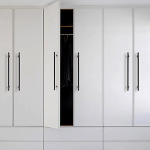 Poignées <span class=keywords><strong>de</strong></span> porte symétriques en acier inoxydable, aluminium et verre, coloris blanc, noir, or, or rose, pour portes d'entrée et portails - Product Image 4