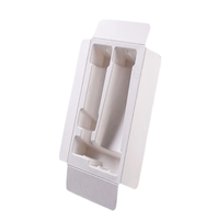 Plateau intérieur en pulpe moulée sur mesure, support en pulpe de papier blanc pour emballage de boîtes cadeaux, idéal pour contenir des tubes cosmétiques et des articles cylindriques