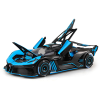 1:24 Maßstab Fliegender Feuer-Meteor Spielzeugauto aus Legierung mit Sprühfunktion, Druckguss-Spielzeugauto mit Licht & Musik, Sammlerstück