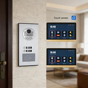 <span class=keywords><strong>Sonnette</strong></span> HD à 2 boutons avec vue à 120 degrés et réduction du <span class=keywords><strong>bruit</strong></span> pour une communication claire - Product Image 1