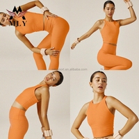 Nouvelle tendance ensemble de vêtements de yoga femmes leggings de fitness élastiques légers costumes de sport ensembles de yoga