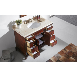 48Inch Transitional Bathroom <b>Vanity</b> with Wood <b>Mirror</b>& Water Resistant Design Durable Construction Single Sink Made in Vietnam - Product Image 3